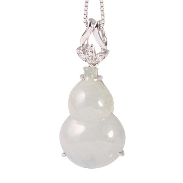 千禧之星吉字中国风蛋面金翡翠吊坠图片  第4张