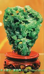 怎样采集翡翠原石翡翠玉雕：脆皮烤鸭(图)  第4张