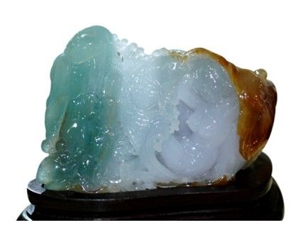 白菜翡翠吊坠的寓意《翡翠收藏入门百科》之翡翠山子  第3张