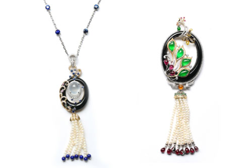 翡翠如意挂件图七彩云南孔雀系列珠宝新品赏鉴  第14张