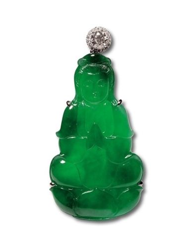 紫罗兰翡翠春带彩挂件《翡翠收藏入门百科》之孚尹旁达  第2张