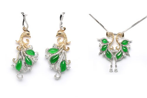 翡翠如意挂件图七彩云南孔雀系列珠宝新品赏鉴  第20张