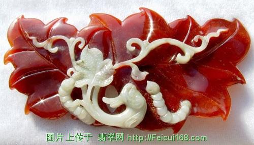 红翡翠珐琅彩戒指价格红翡翠精工巧雕玩件欣赏（多图）  第4张