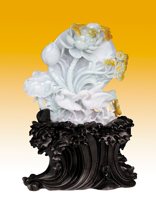 翡翠手镯会发热吗揭阳“阳美翡翠玉雕”：花好月圆