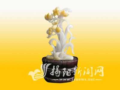 【国级非遗】揭阳“阳美翡翠玉雕”之《一品清兰》