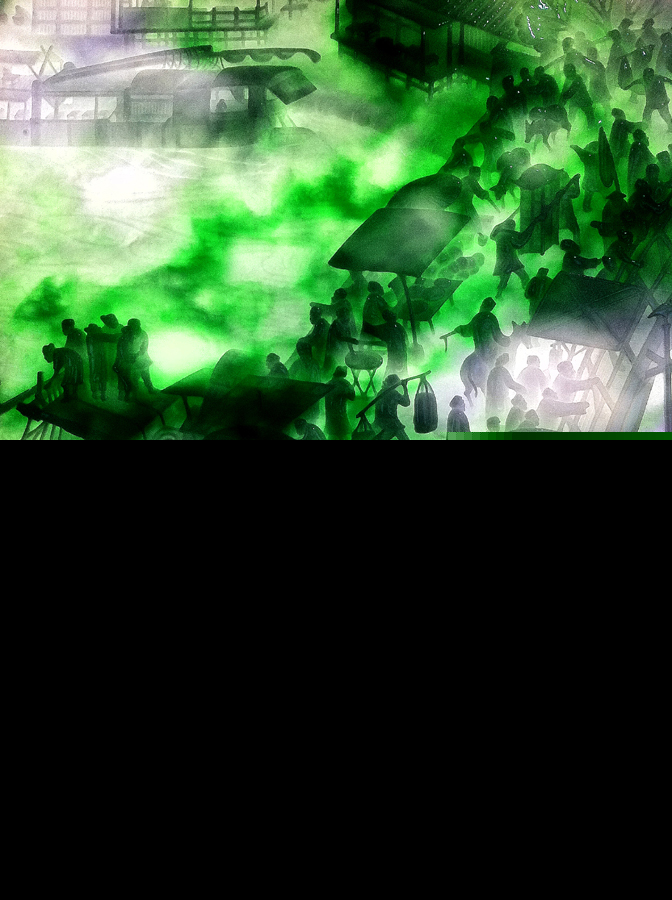 难得一见！重2.2吨的翡翠玉雕 《清明上河图》  第4张