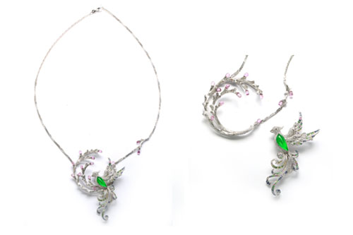 翡翠如意挂件图七彩云南孔雀系列珠宝新品赏鉴  第8张