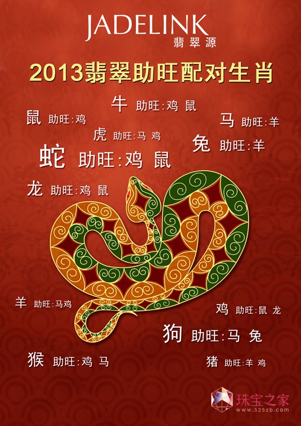 JADELINK 2013开运摇摇旺系列 生肖搭配好运气  第1张