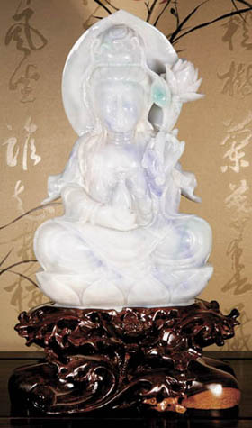 【国级非遗】揭阳“阳美翡翠玉雕”之《玉观音》