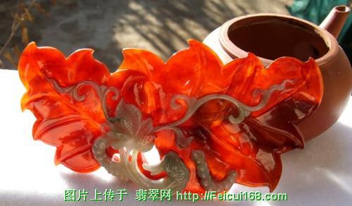 红翡翠珐琅彩戒指价格红翡翠精工巧雕玩件欣赏（多图）  第3张