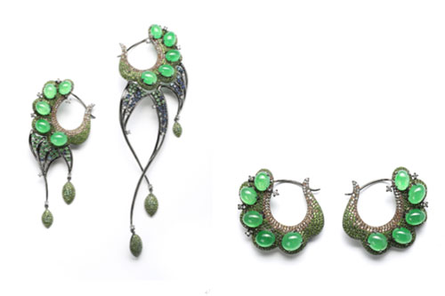 翡翠如意挂件图七彩云南孔雀系列珠宝新品赏鉴  第3张