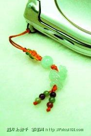 翡翠手机链(图)