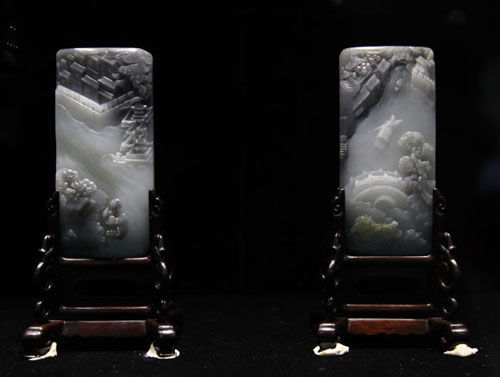 最新冒充翡翠的玉石潘家园第八届民间藏玉精品展开幕  第2张