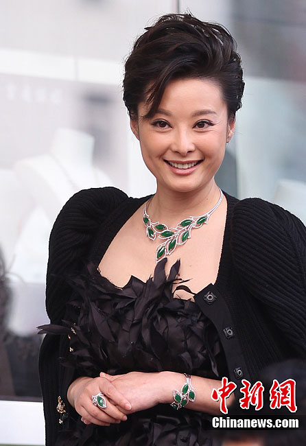 缅甸翡翠玉平安扣影星袁莉戴天价翡翠惊艳亮相南京  第2张