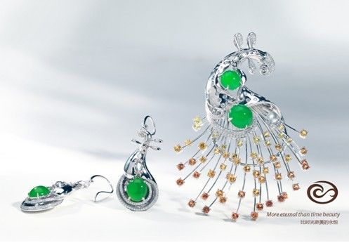 的翡翠能买吗玉翠山庄“韵 乐色”上海珠宝展绽放华彩(组图)  第3张