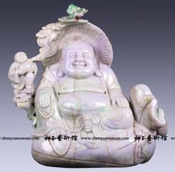 大日如来翡翠吊坠神玉艺术馆翡翠展品欣赏（一）  第1张