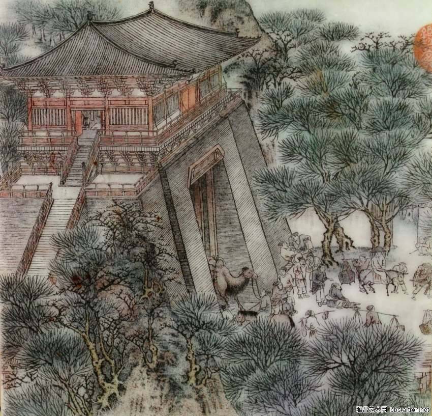 翡翠玉石上的《清明上河图》微雕玉册  第10张