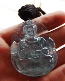 玉器翡翠滤色鉴定镜爱玉年会上的翡翠观音欣赏(二)  第2张