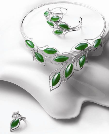 翡翠鉴定证书在哪里做阳美翡翠镶嵌饰品别有一番风情  第2张