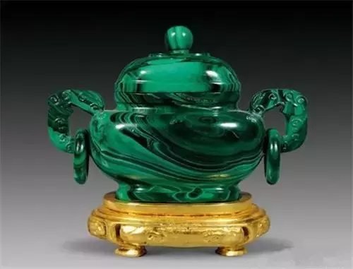 十大极品的翡翠摆件这么美的孔雀石你见过吗？太迷人了！  第28张