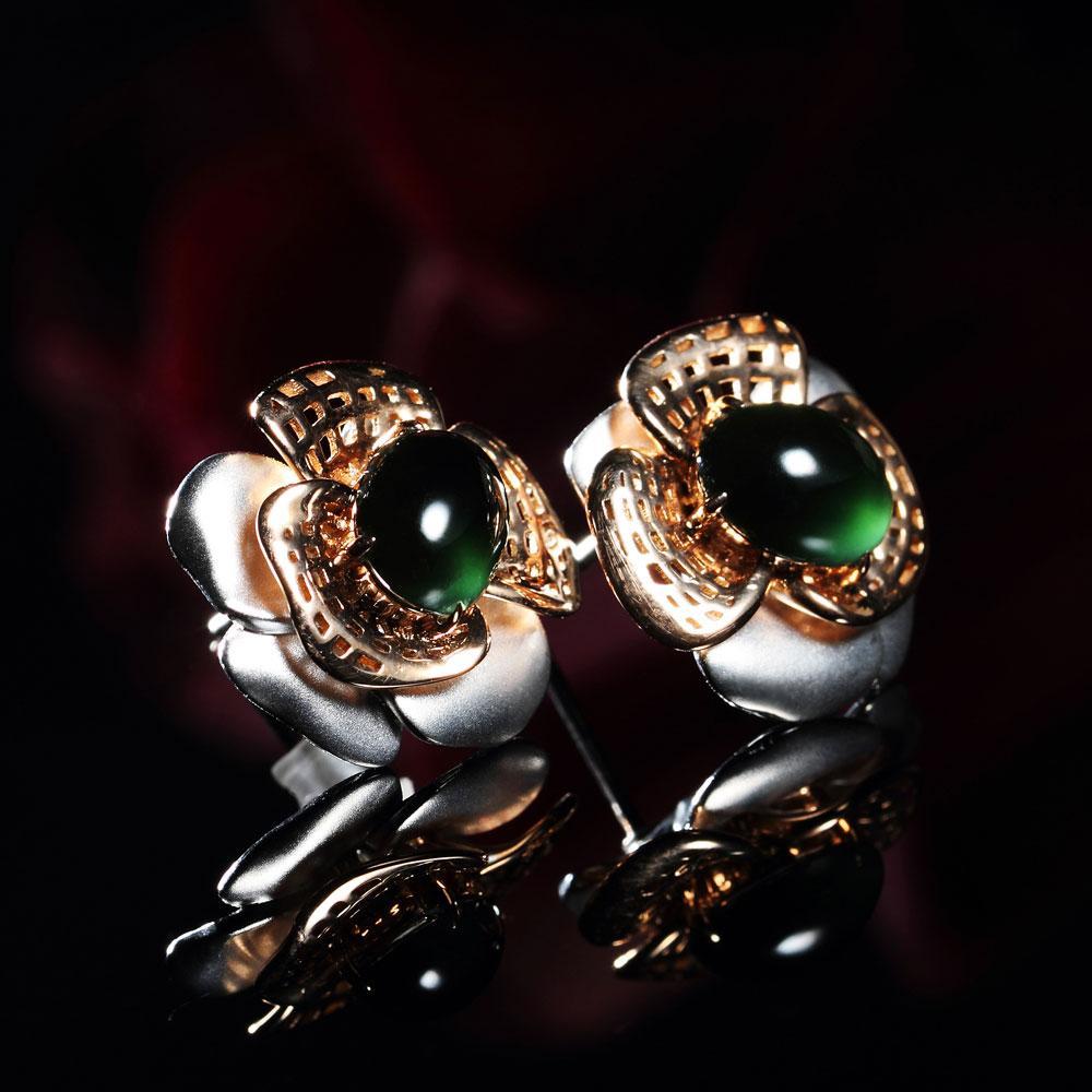 蓝水翡翠佛吊坠绿泉沁心田——墨翠  第2张