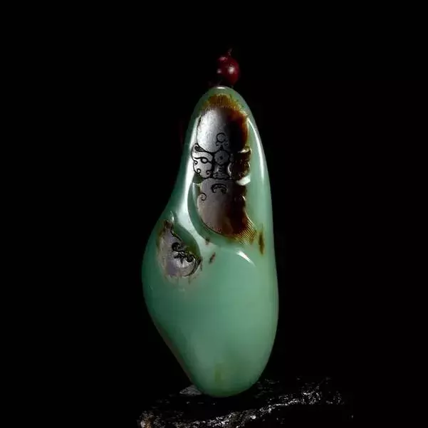 和田玉“青色”的诱惑，鸭蛋青、沙枣青、塔青……  第8张