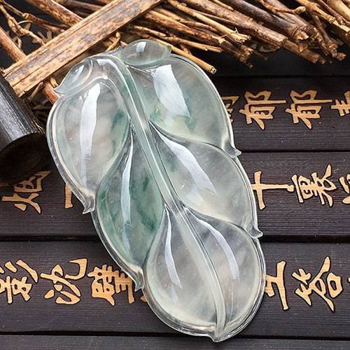 翡翠原石什么是莽文喜欢翡翠叶子却又不知道价格？这篇文章一次性告诉你答案！  第1张