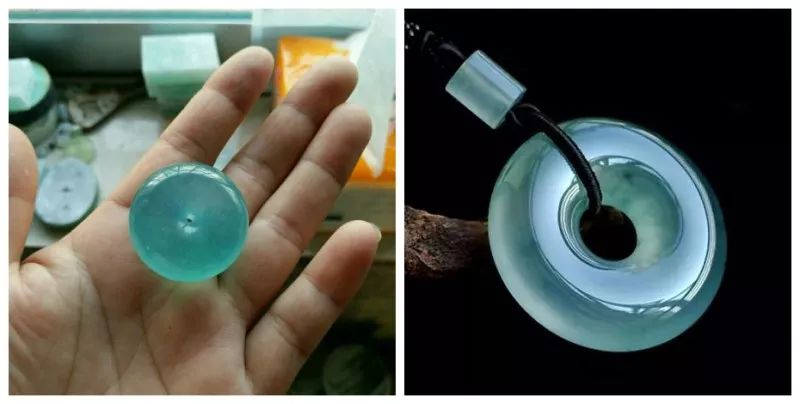 辣绿翡翠戒指蓝水翡翠天青冻极为相似价值却天差地远 你分得清楚吗？  第8张