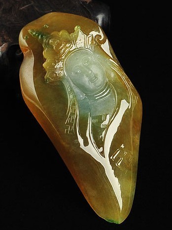 这么“黄”的翡翠？  第12张