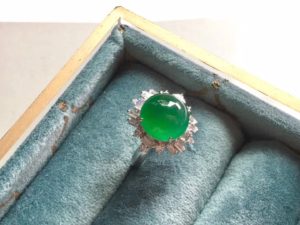 木那料高翡翠冰种翡翠戒指   第2张