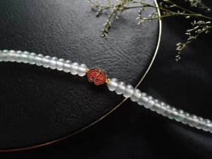 翡翠冰种翡翠珠串   第1张