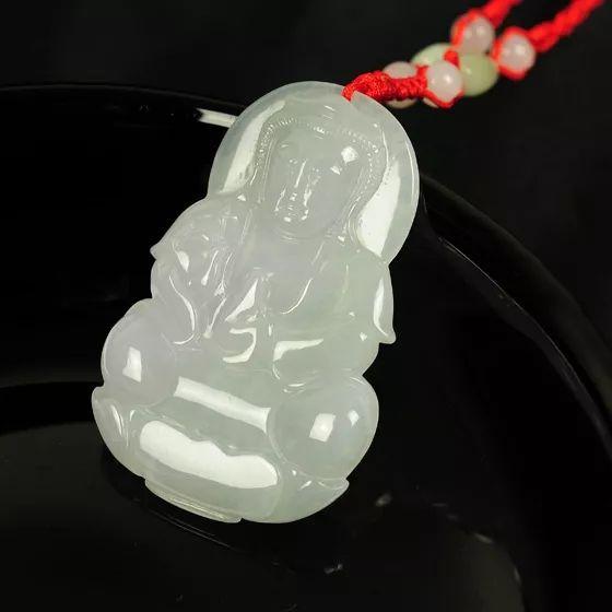 翡翠原石的比重是多少白翡翠观音的价格贵吗？我们应该要怎么挑选？  第2张