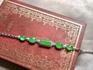 直播卖翡翠原石哪个平台好正阳绿冰绿手串   第4张