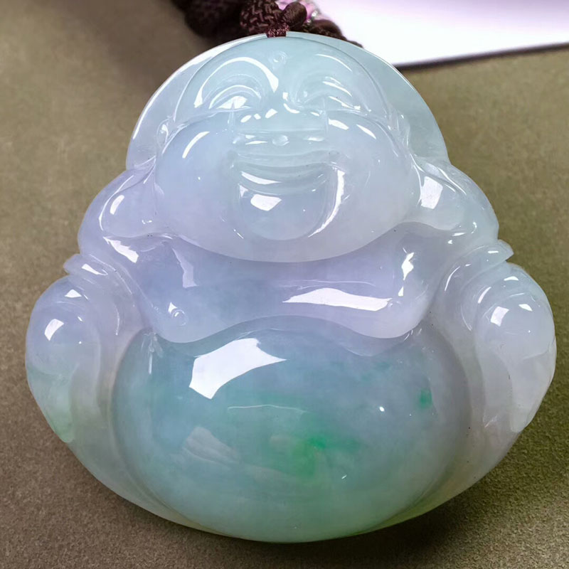 十大翡翠原石一抹绿，一抹紫，春带彩翡翠美翻了  第3张