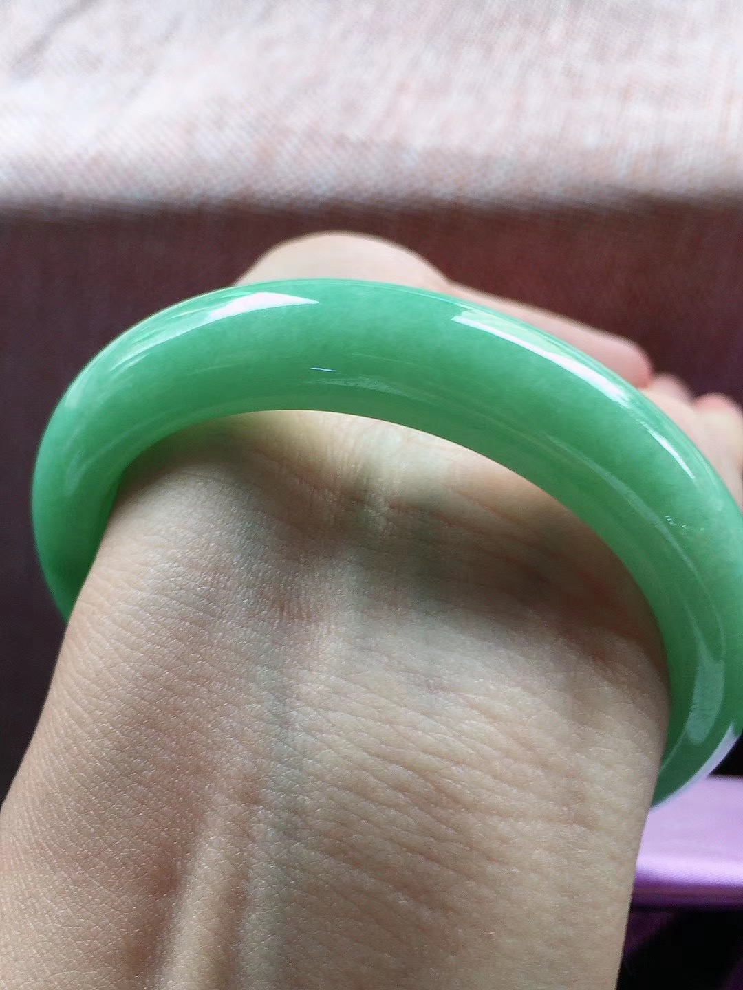 花青墨绿翡翠手镯豆种翡翠价值如何？  第3张