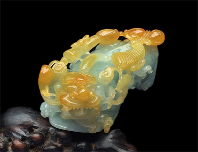 翡翠黄翡价格为什么黄加绿翡翠的价格那么高?  第2张