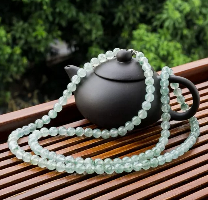 金丝成线谱华章，金丝入翠抒玉境——金丝种翡翠  第14张