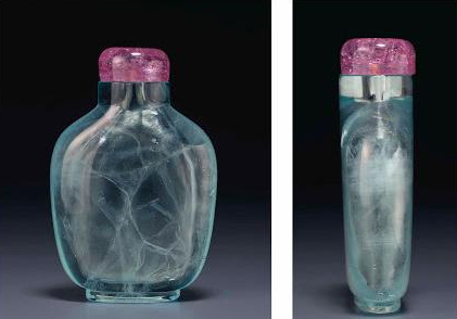 一半种粗一半种细的翡翠手镯海蓝宝，三月生辰石丨近两年极佳的升值宝石  第3张