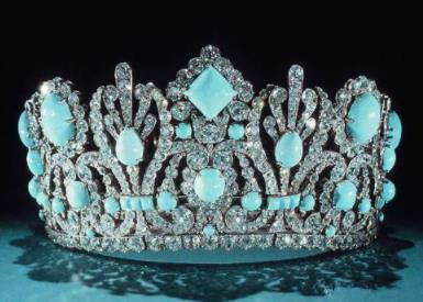 翡翠吊坠如意多少钱女王罕见的电视演讲，佩戴了绿松石胸针，绿松石热潮来了吗？  第3张