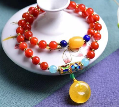 翡翠手镯63.32g南红玛瑙这样搭配，回头率100%  第3张