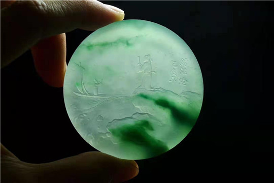 绿翡翠手镯多钱写意翡翠，如诗如画醉人心   第4张