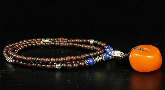 为何说青金石和小叶紫檀长款项链是绝配？  第2张