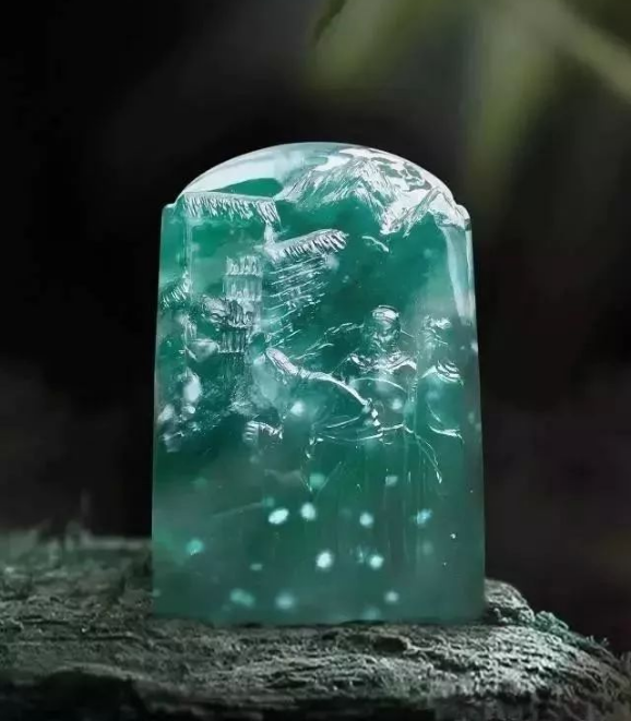 假翡翠手镯图片价格
极品雪花棉，难得一见，翡翠欣赏！
   第3张