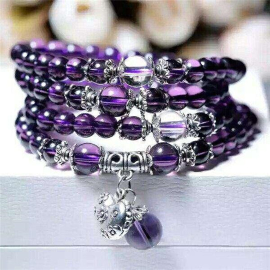 上好的紫罗兰翡翠手镯12个生辰石，快来看看你的生辰石是什么？  第2张