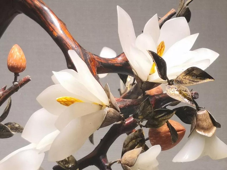 玉石还能雕刻成盆景，你见过吗？  第11张