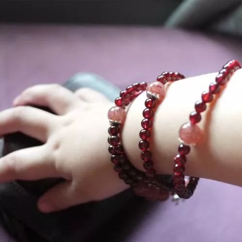 禹氏翡翠紫罗兰玉手镯石榴石手串流言大辟谣...  第5张