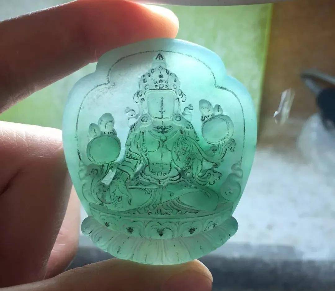 网红木那料起货绿水度母,美到炸裂! 第8张