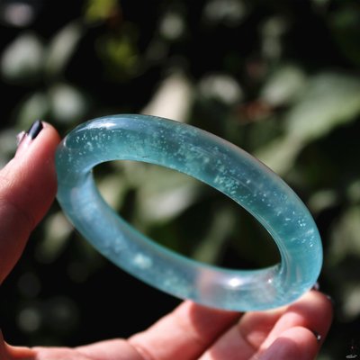 天青冻岫玉和蓝水翡翠如何区别？  第3张