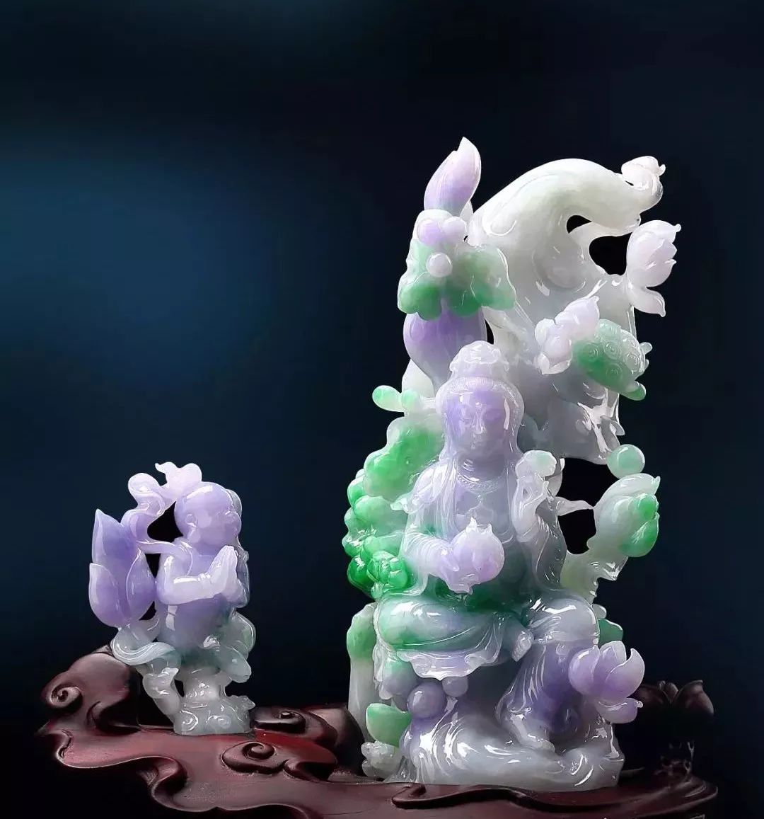 这么美的翡翠摆件，出来一件好不容易！   第5张