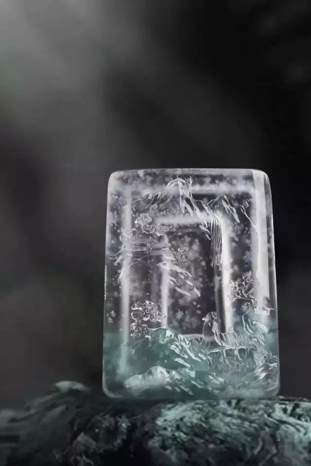 玉赏：感受翡翠雪花棉之美！   第10张